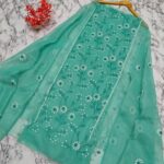 Kota Doriya Chickenkari Resham Suit