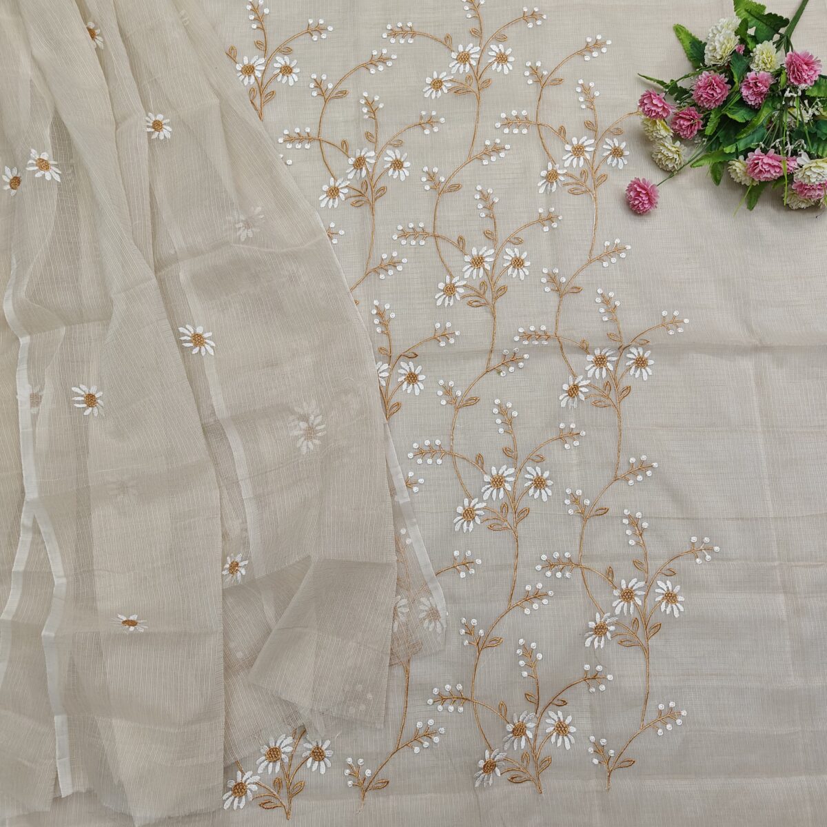 Kota Doriya Chickenkari Resham Suit - Image 2