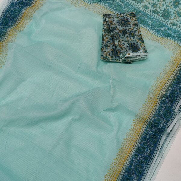 Kota Doriya Hand Block Print Saree