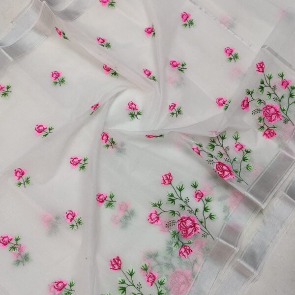 Kota Doriya Embroidery Saree