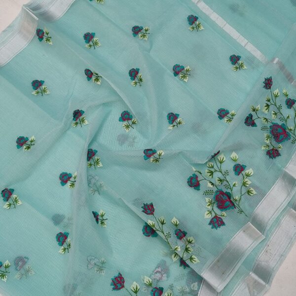 Kota Doriya Embroidery Saree