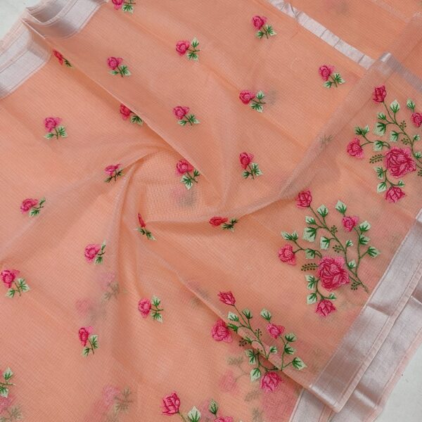 Kota Doriya Embroidery Saree