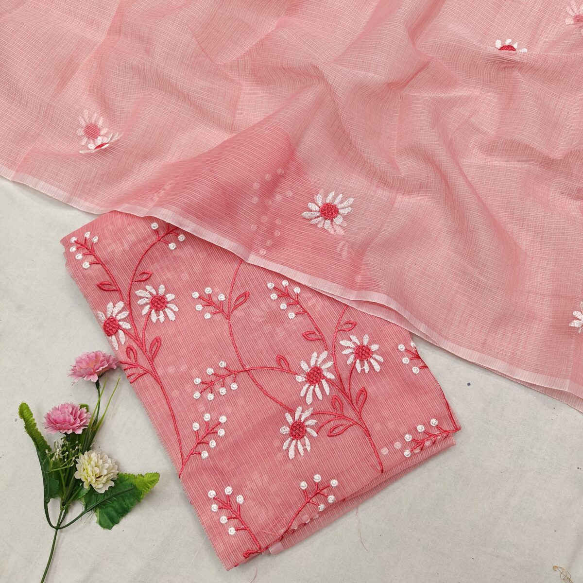 Kota Doriya Chickenkari Resham Suit - Image 2