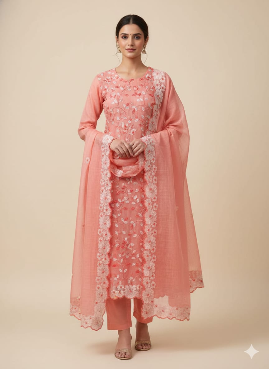 Kota Doriya Chickenkari Suit Kota Doriya Chickenkari Suit