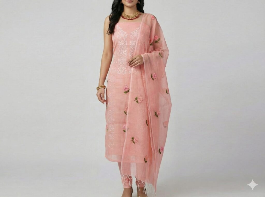 Kota Doria Chickenkari Suit