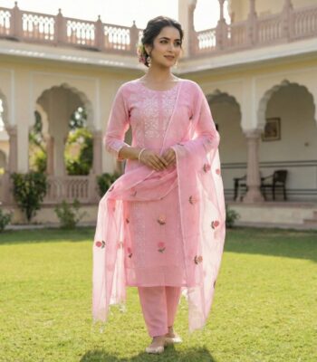 Kota Doria Chickenkari Suit