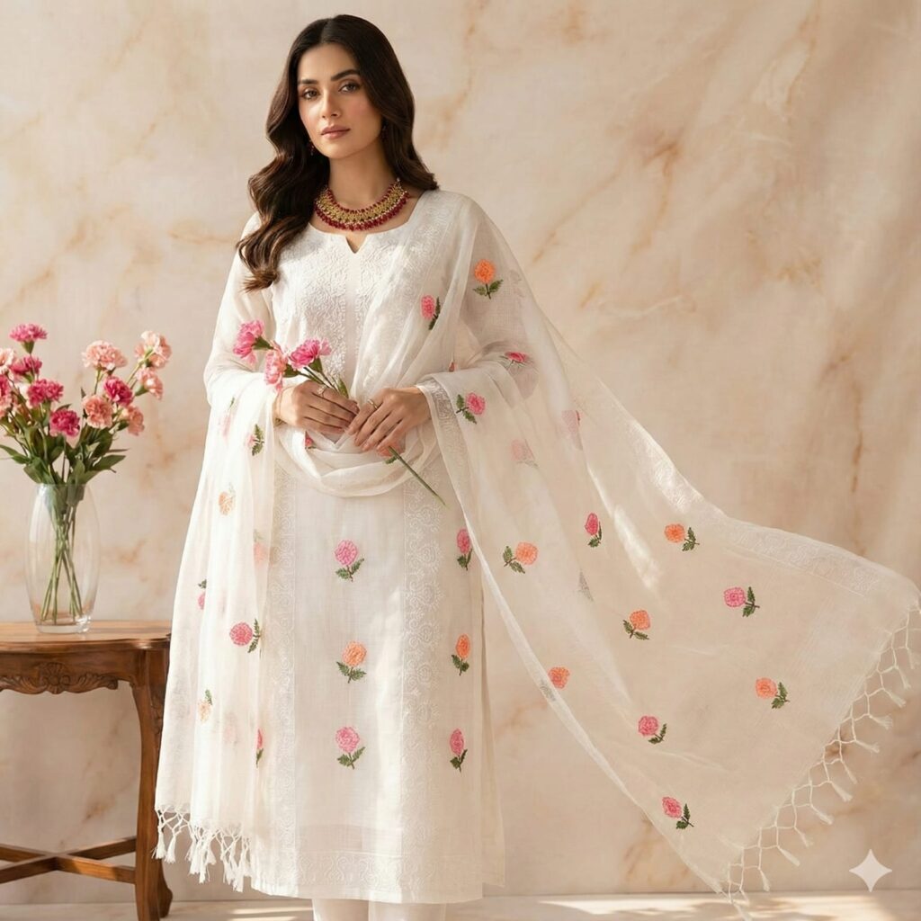 Kota Doria Chickenkari Suit