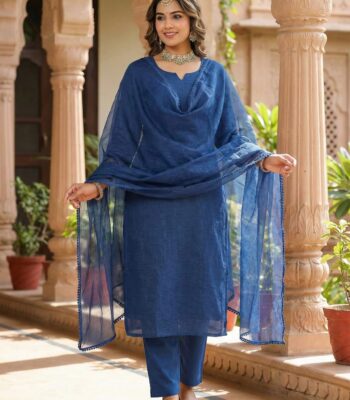 Kota Doriya Plain Dye Suit