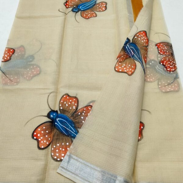 Kota Doriya Hand Painting Saree