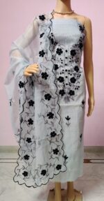 Kota Doriya AARI Embroidery Suit - Image 2