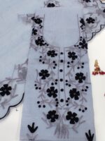 Kota Doriya AARI Embroidery Suit - Image 3