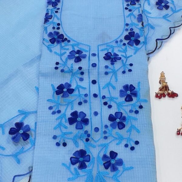 Kota Doriya AARI Embroidery Suit