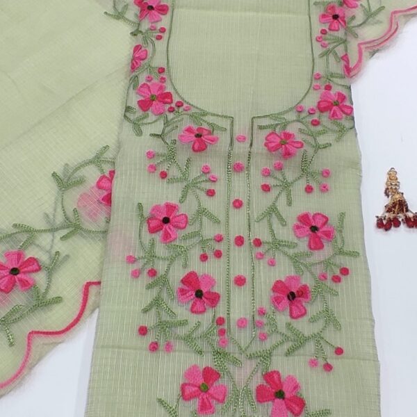 Kota Doriya AARI Embroidery Suit