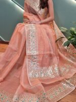 Kota Doriya Gotta Patti Saree With Jugnu Checks