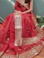 Kota Doriya Gotta Patti Saree With Jugnu Checks
