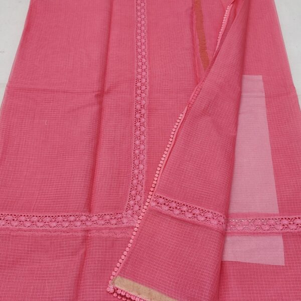 Kota Doriya Crochet Lace Saree