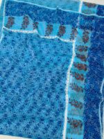 Kota Doriya Crochet Lace Saree with Block Print - Image 2