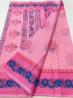 Kota Doriya Hand Block Print with Hand Dye