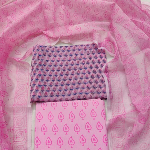 Kota Doriya Hand Block Print Suit