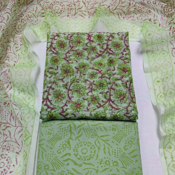 Kota Doriya Block Print Suit