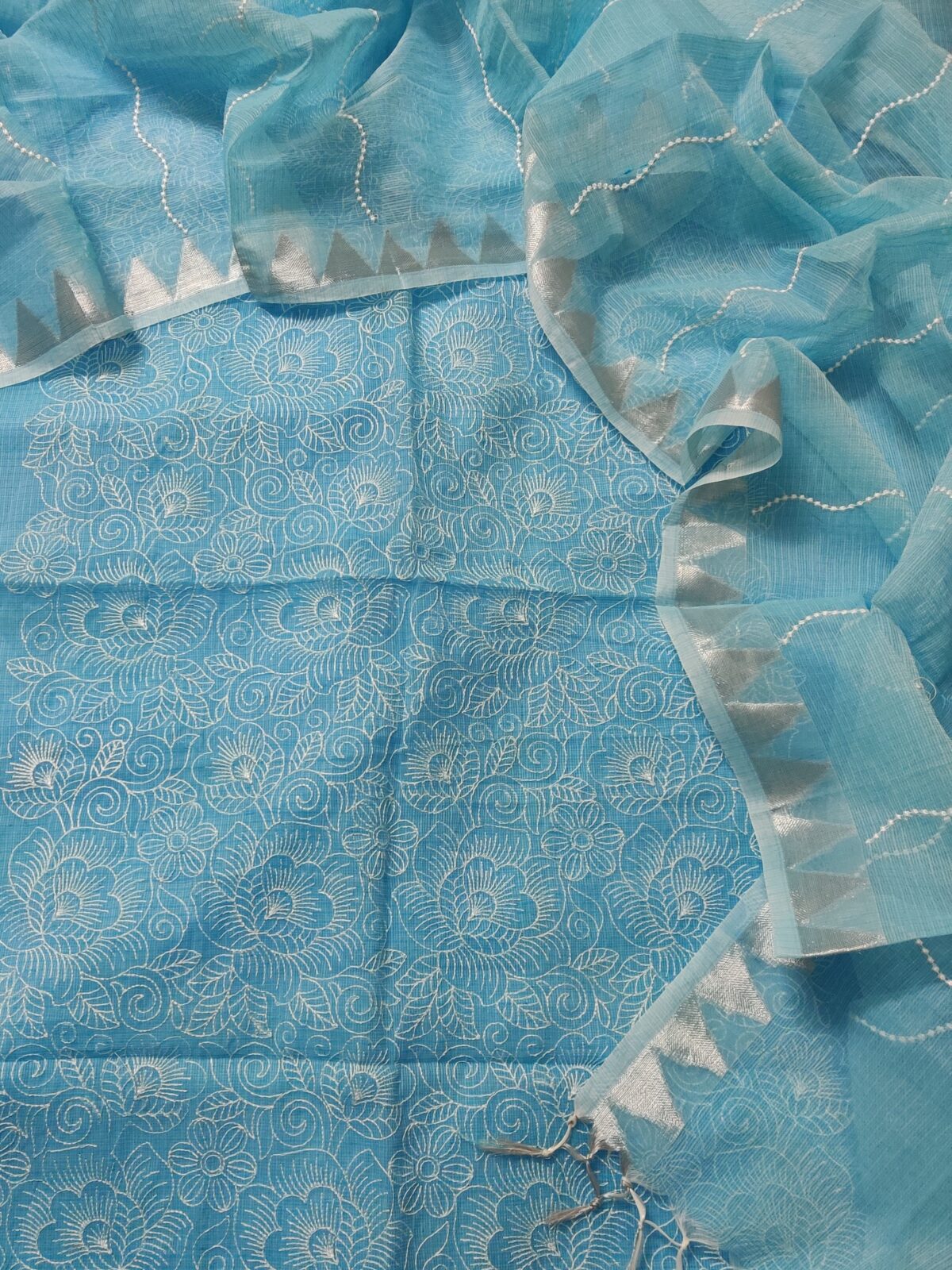 Kota Doriya Embroidery Temple Suit - Image 1