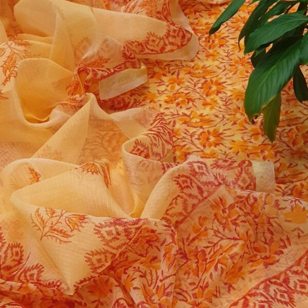 Kota Doriya Hand Block Print Suit