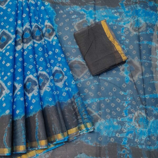 Kota Doriya Hand Tie & Dye Bandhej Saree