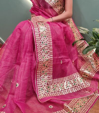 Kota Doriya Tissue Gotta Patti Saree