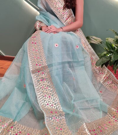 Kota Doriya Tissue Gotta Patti Saree