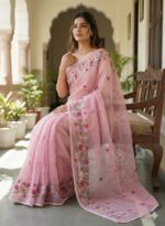 Kota Doriya Embroidery Saree