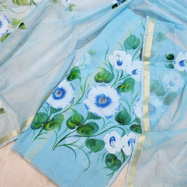 Kota Doriya Hand Painting Suit