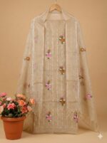Kota Doriya Tissue Embroidery Suit - Image 2