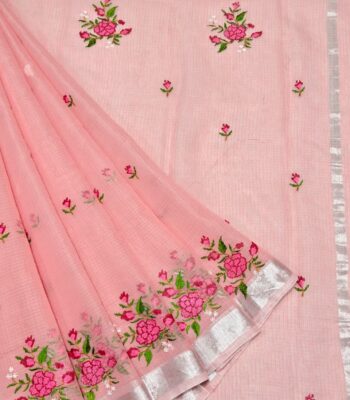 Kota Doriya Embroidery Saree