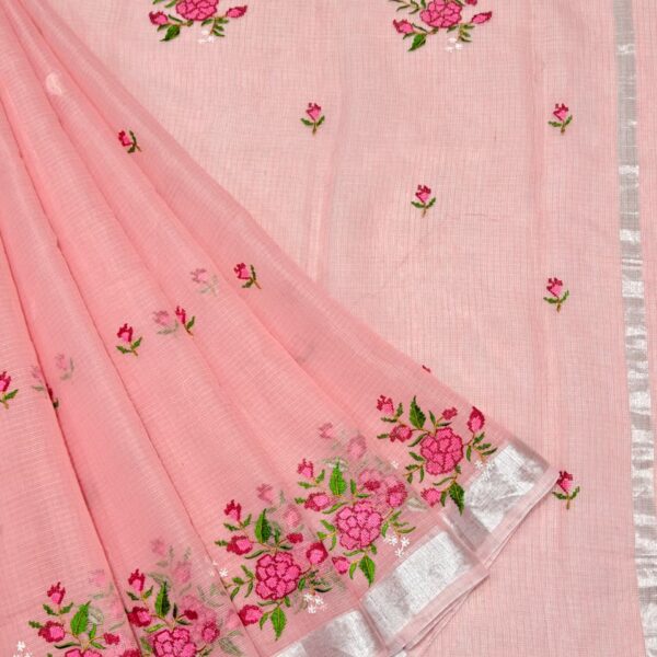 Kota Doriya Embroidery Saree