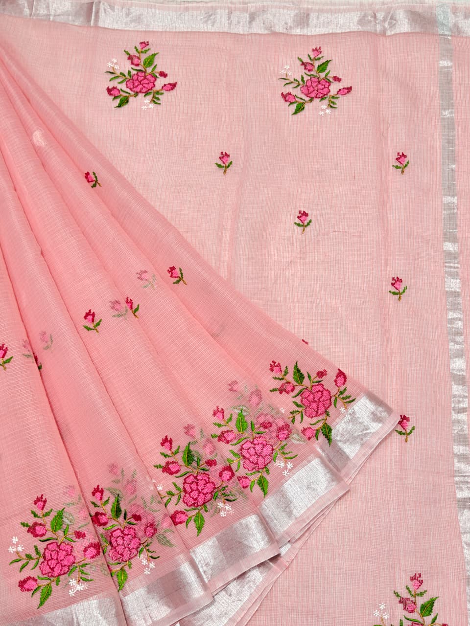 Kota Doriya Embroidery Saree Kota Doriya Embroidery Saree