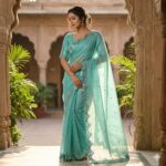 Kota Doriya Mirror Cutwork Saree